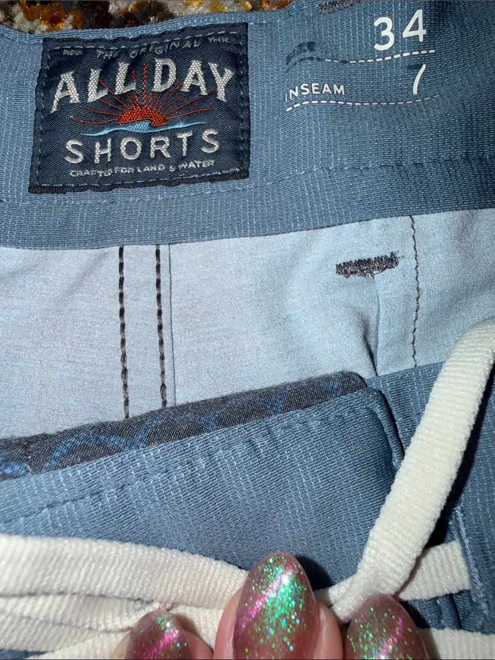 Faherty All Day Shorts Geometric Print Shorts 34